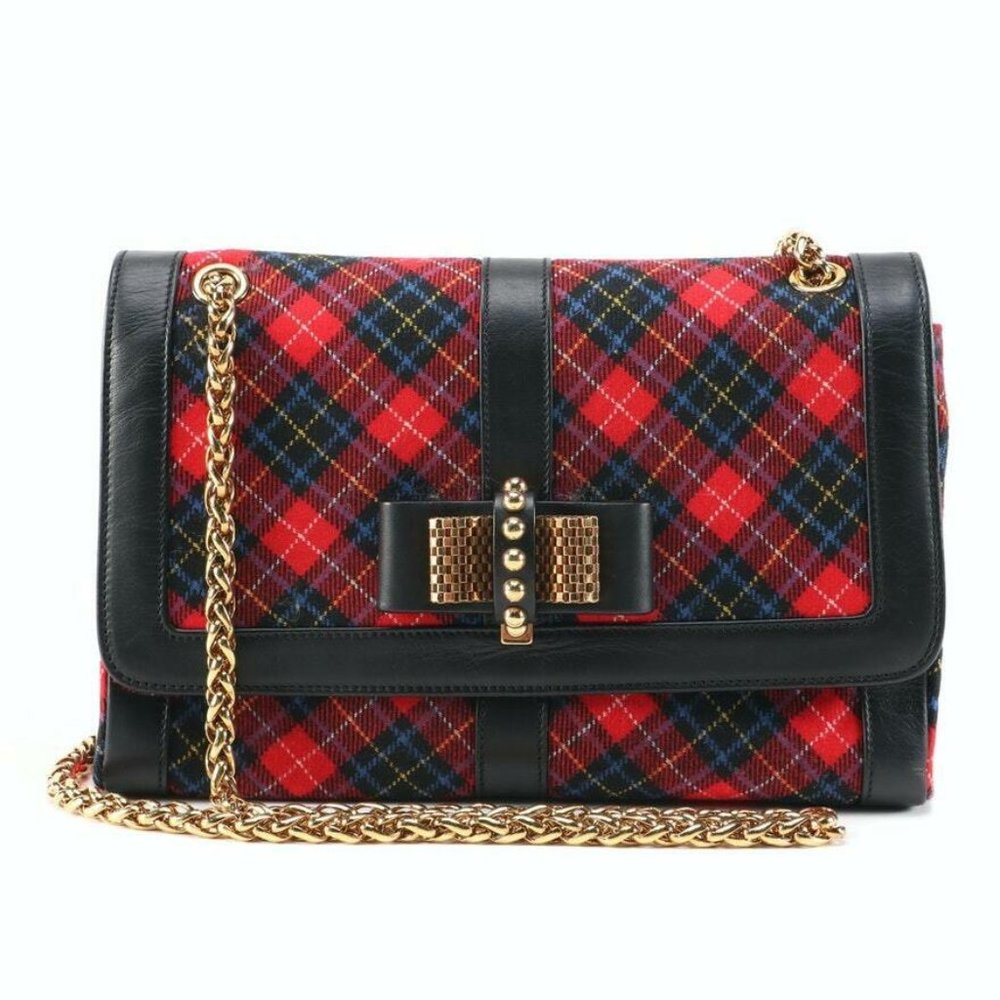 NWOT Christian Louboutin! Sweet Charity - Tartan Wool and Leather!